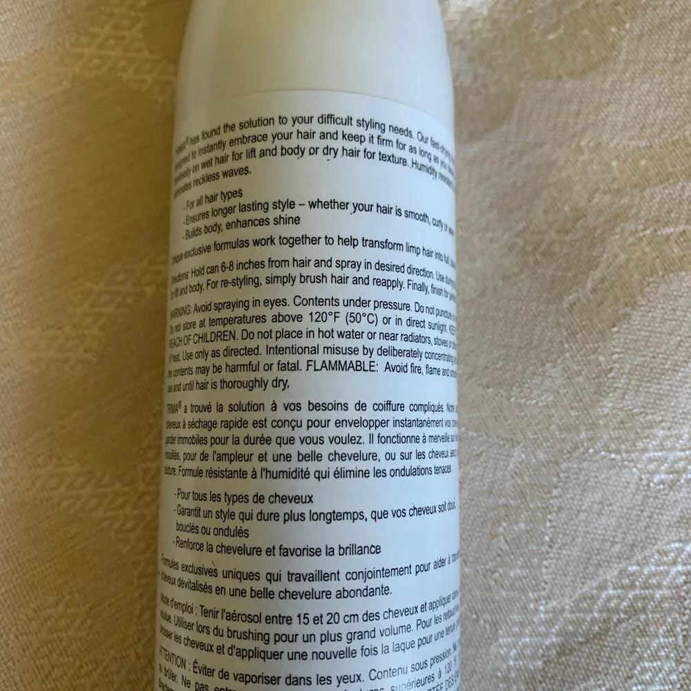 Trima Flash Freeze Hold Finishing Spray Humidity Resistant